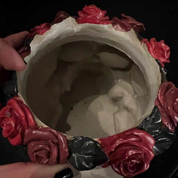 Ashland Halloween Floral Crown Skull Vase - Picture 5 of 6